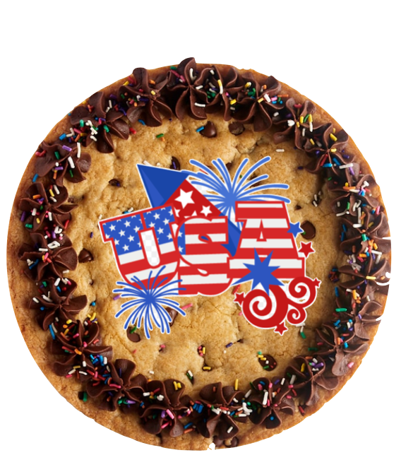 CHOC CHIP COOKIE PIE- PATRIOTIC